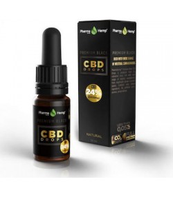 PharmaHemp PREMIUM BLACK CBD oil 24% 10ml