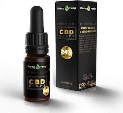 PharmaHemp PREMIUM BLACK CBD Έλαιο κάνναβης 24% 10ml